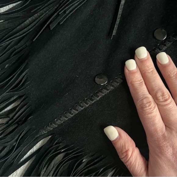 Vintage Echo Mountain Arturo Arocha Suede Leather Fringe Southwest Beaded Jacket - Picture 7 of 14